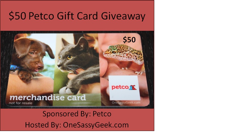 $50 Petco Gift Card Giveaway