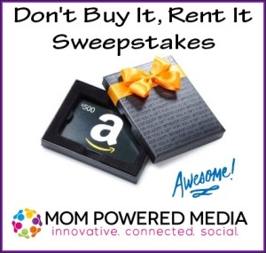 Welcome to the Don't Buy It, Rent It Sweepstakes