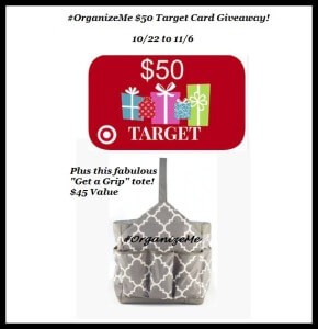 $50 TARGET EGIFT CARD & GET A GRIP TOTE 