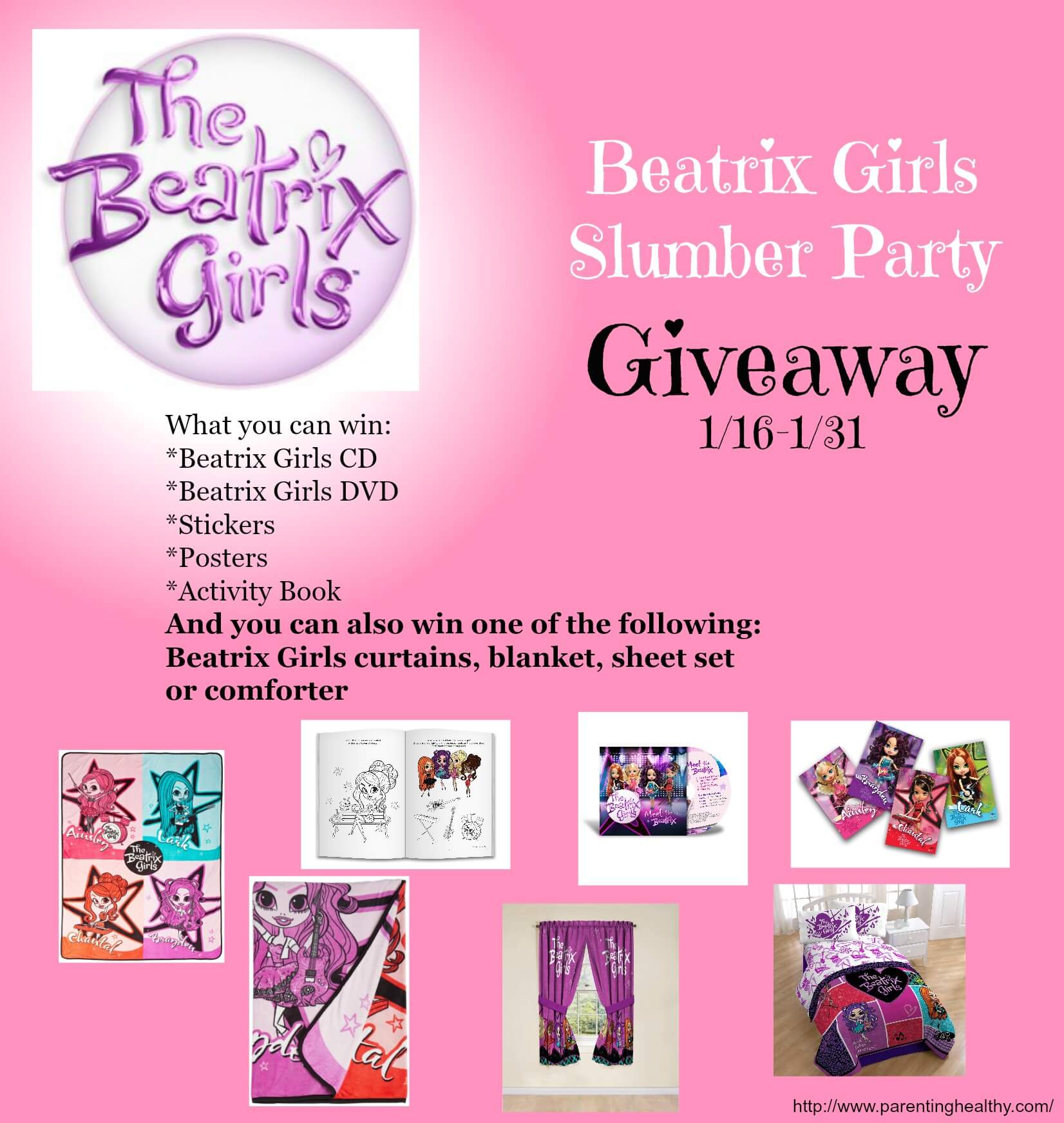 Beatrix Girls Slumber Party Prize Pack Giveaway