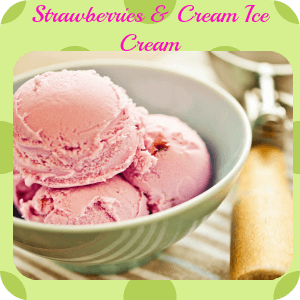 Strawberries & Cream Ice Cream