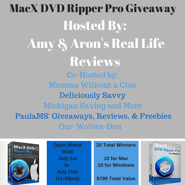 MacX DVD Ripper Pro Giveaway (ARV $799)
