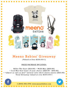 Meeno Babies Giveaway {ARV $100+}