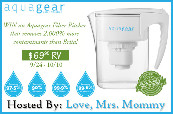 Aquagear Filter Pitcher #Giveaway!