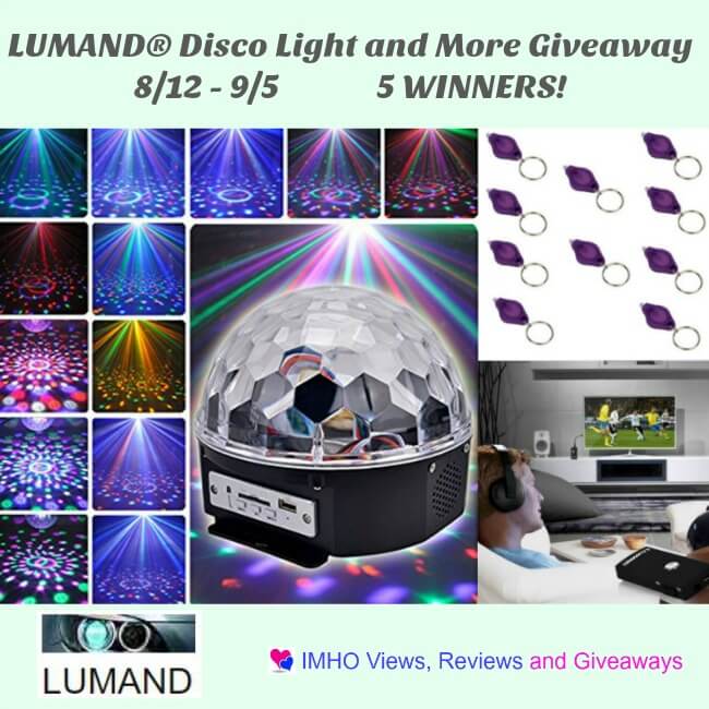 Lumand Disco Light and More Giveaway ends 9-5