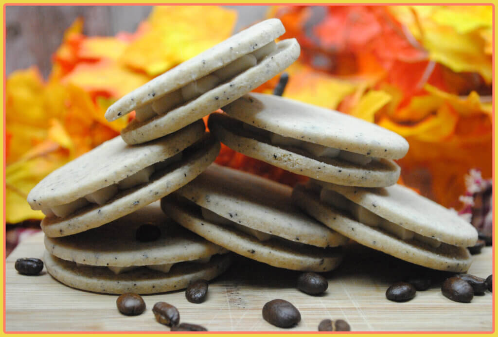 Pumpkin Coffee Cookies w/maple frosting